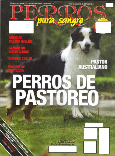 Revista Del Perro Pastor Australiano De Octubre 2015 