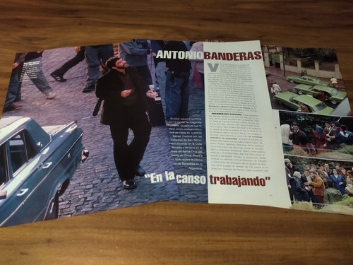 (u286) Antonio Banderas * Clippings Revista 3 Pgs * 2003
