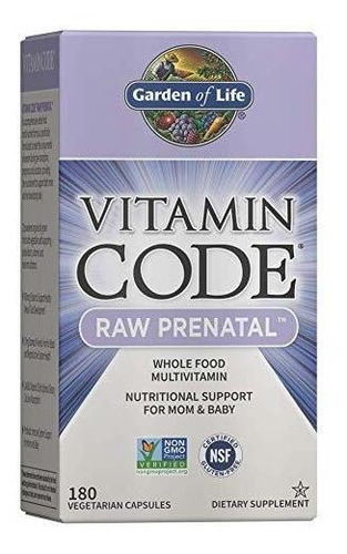 Garden Of Life Vitamin Raw Prenatal Multivitamin Tubo Neural