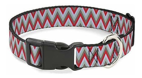 Buckle-down Cat Collar Breakaway Zig Zag White Tan Gray Red 