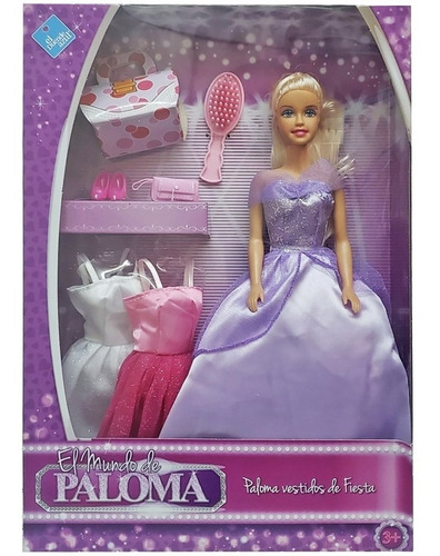Muñeca Paloma Vestidos De Fiesta Original Cod 6342 Bigshop