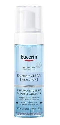 Eucerin Dermatoclean Hyaluron Espuma Micelar Facial X 150ml