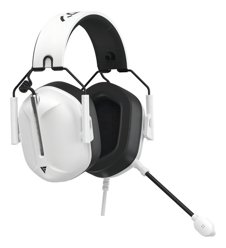 Fone De Ouvido Headset Gamer Force One Kabuto Rgb Sem Fio Branco