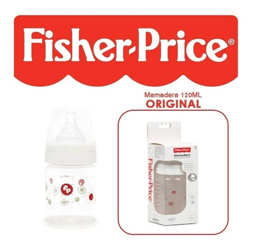 Mamadera Con Tetina Fisiológica Silicona Fisher-price 120ml