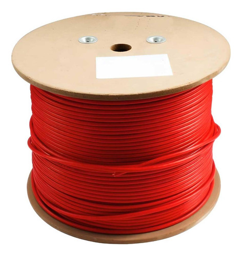 Cable Uso Rudo 1x4awg Rojo 100% Cobre 600v Nom 500m Cdc