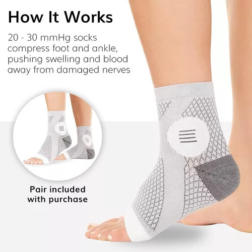 Y 3 Pares De Calcetines De Neuropatía Para Mujeres Y Hombres