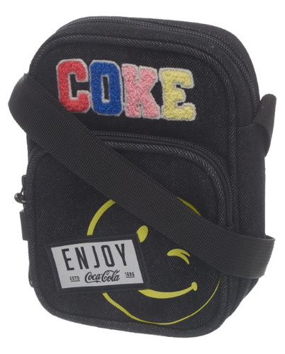 Bandolera Coca Cola Original Black Enjoy C/licencia Original