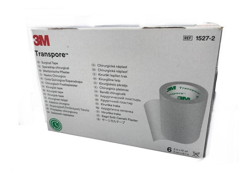 Cinta Medica Quirúrgica 1527-2 3m Transpore Caja C/6 Rollos