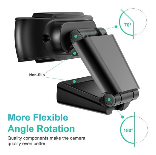Imagen 5 de 10 de Camara Web 1080p Con Microfono Usb Webcam Para Computadora