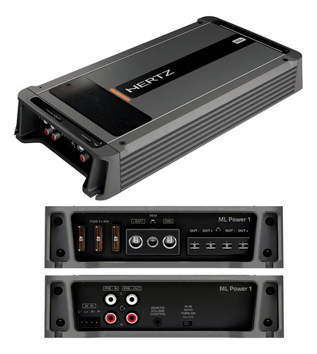 Modulo Potência Hertz Ml Power 1 ( 1 Canal / 1000w ) Mono Cor Cinza