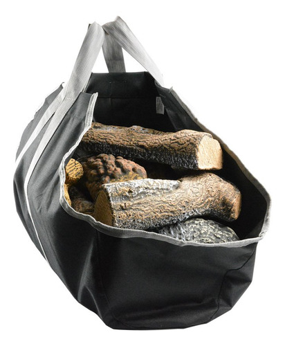 Canvas Firewood Carrier Bag, Durable Firepalce Log Tote...