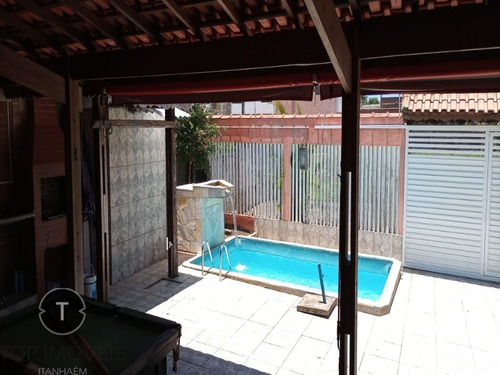 Imagem 16 de 30 de Linda Casa Com 3 Dormitórios No Centro De Itanhaém, Com Piscina E Churrasqueira A Menos De 300 Metros Da Praia. - Ca00833 - 70630852
