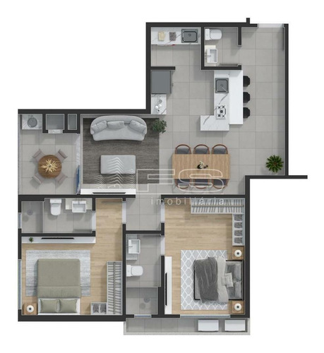 Imagem 13 de 15 de Apartamento 2 Suites No Quest Residence - 4650