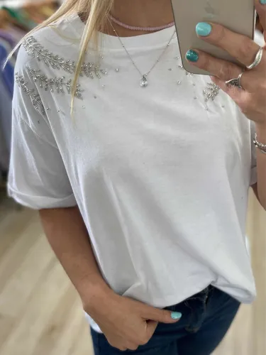 Remera Con Brillos Mujer The Big Shop