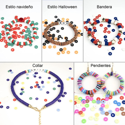Kit Para Hacer Pulseras Con Cuentas, 6000 Piezas, 24 Colores