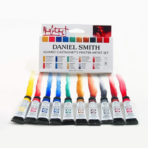 Estuche para acuarelas Daniel Smith Alvaro Castagnet, 10 colores, 5 ml