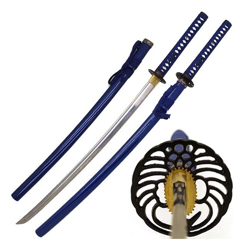 Katana Ao Tsuru - Funcional En Acero Al Carbono 1045, Ninja