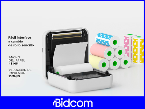 Impresora Termica Portátil Bluetooth Recargable Para Celular
