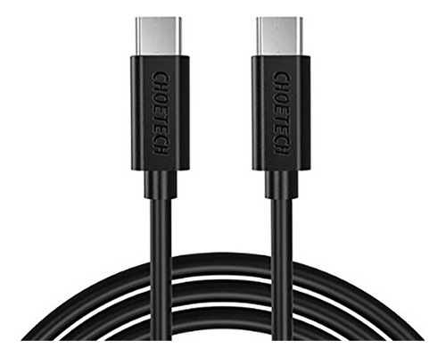 Cable Datos 60w 3amp Pd Choetech Usb-c A Usb-c 2m Universal Negro