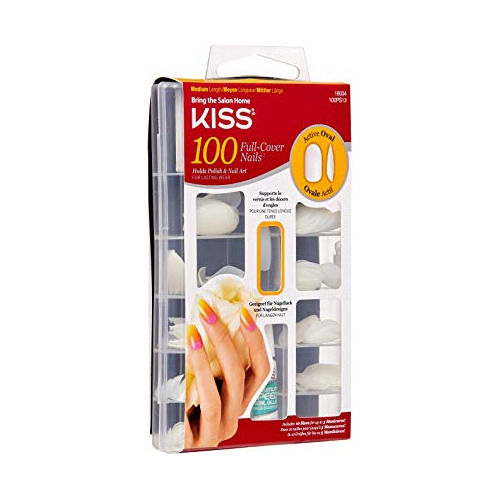 Kiss Products 100 Uñas De Cobertura Completa (0,24 Libras)