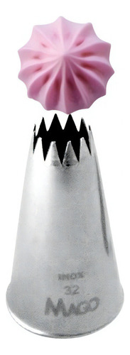 Bico Confeitar Pitanga Inox Modelo 32 Mago