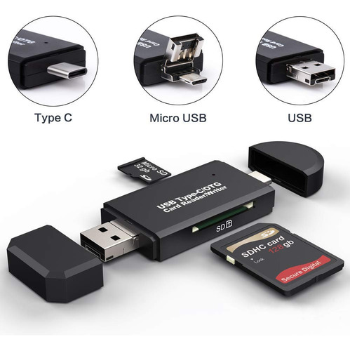 Cococka Lector Tarjeta Sd 3 1 Usb-c Usb-a Memoria Micro Usb