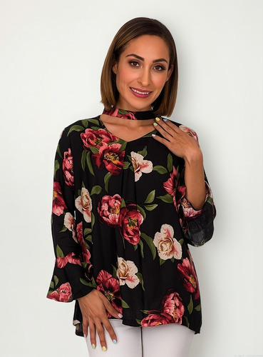 Set Se De 2 Blusas Estampado Flores Talla Ch M-728