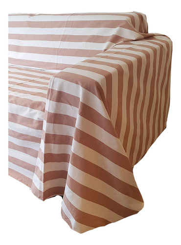 Imagen 3 de 3 de Manta Para Sillón Sofá Cheslong Futón Tusor 100% Cotton
