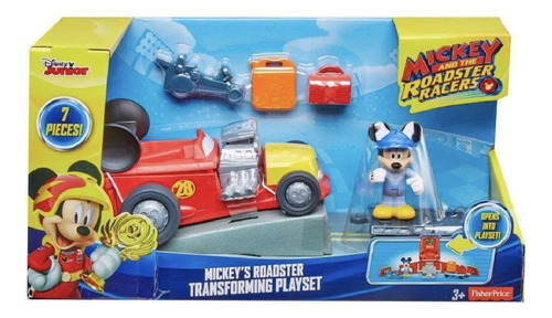 Playset Mickey And The Roadster Transformacao Fisher-price