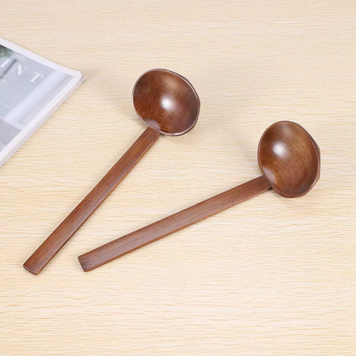 S 10 Cucharas De Madera Con Mango Largo En La Cocina