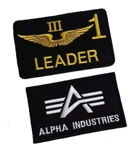 Tarjetero Bordado  Alpha Industries Ó Leader Con Velcro X1