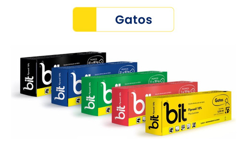 Pipeta Antiparasitario Fipro Bit Gatos Gatitos Anti Pulgas