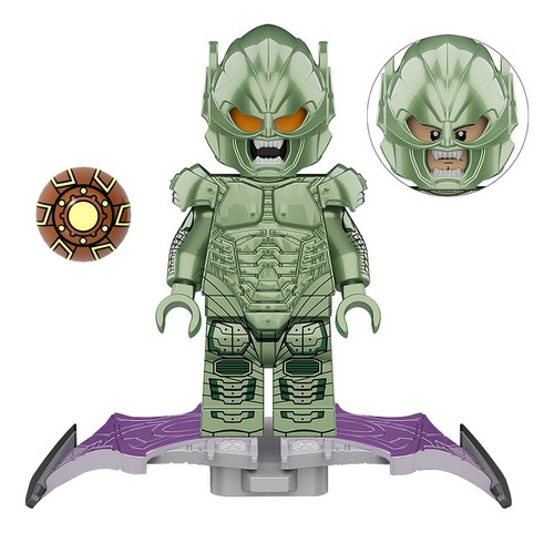 Wm Blocks - Duende Verde Blocos De Montar Miniatura Toys 1 Duende Verde