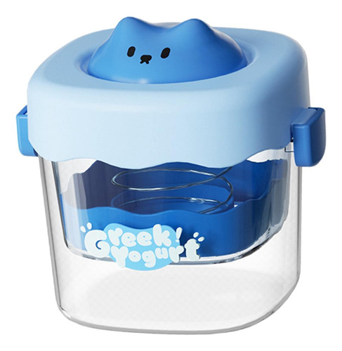 Colador De Yogur Griego, Separador De Suero Con Tapa, Azul