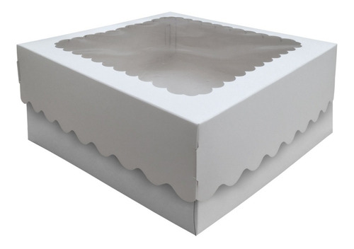 Caja Para Desayuno O Torta 30x30x12 Con Visor X10u