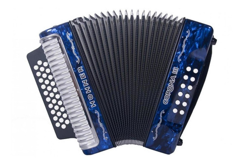 Acordeon Hohner A5724s Corona Iii Diatonico 31 Botones Meses