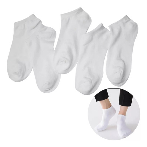 Docena Tin Para Sublimar Blanco Calcetin 12 Pares Adulto Uni