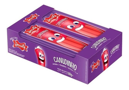 Gomita Canudinho Frutilla Dulce X12  Grm *golosinas Del Sur*