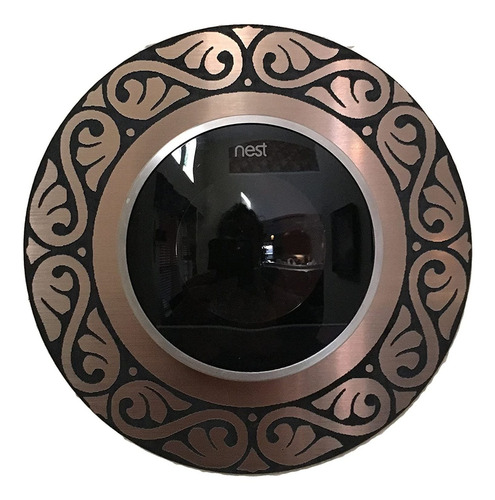 Imagen 1 de 3 de Termostato Tipo Nido De Pared, Antiguo De Bronce Con Estilo