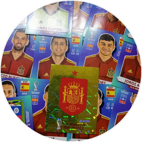España - Lamina Original Álbum Mundial Qatar 2022