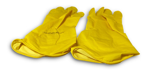 Kit 10 Pares Luvas Multiuso Latex G / 9 Foxlux Amarela