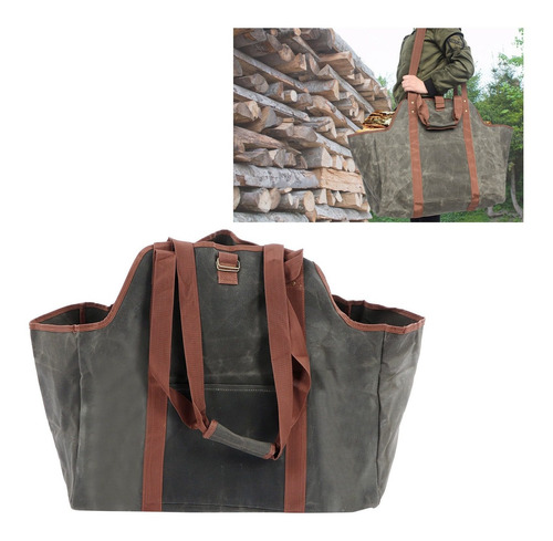 Bolsa De Transporte De Madera Impermeable De Lona Encerada