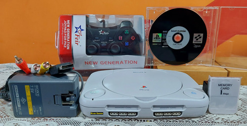 Playstation 1 Psone Console Lindo Completo Com Vários Jogos Leia A Descrição Veja Fotos E Video