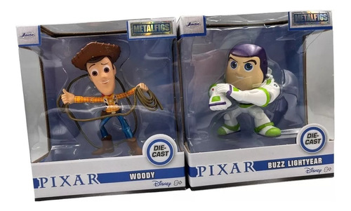 Duo Muñecos Woody Y Buzz Lightyear Toy Story Pixar 10cm