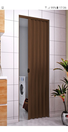 Imagen 2 de 7 de Puerta Plegable Pvc Imitacion Madera Con Relieve Real 3d