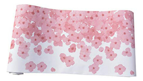 Papel Tapiz - Pink Petals Floral Wallpaper Border Peel And S
