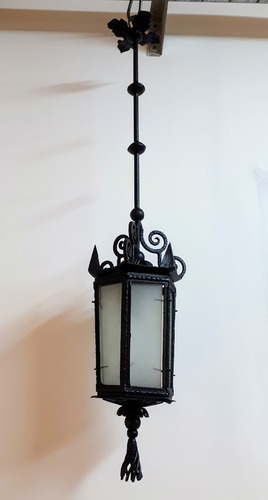 Antiguo Farol De Hierro Martele 1 Luz (Usado)
