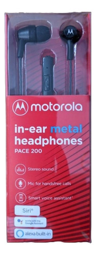 Auriculares Motorola Pace 200 Metal Hd Microfono Con Alexa 