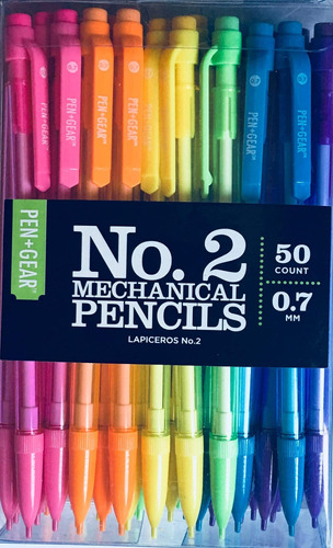 No. 2 Lápices Mecánicos Multicolores, 3 Minas Cada Uno) [50