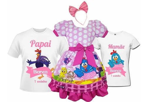 Mercado livre vestido galinha deals pintadinha
